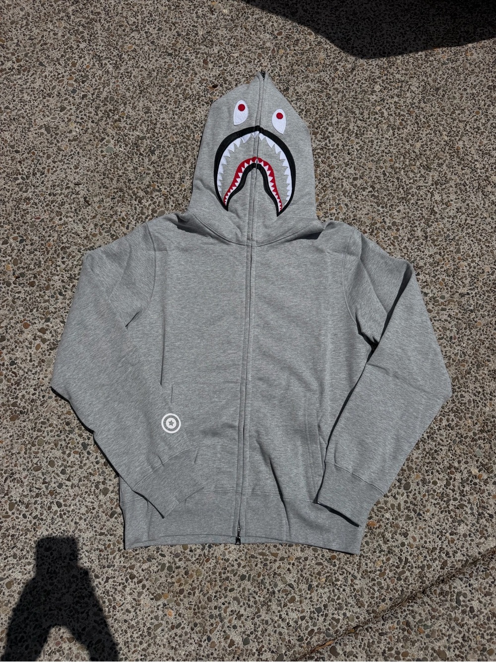All Grey Bape Zip Up